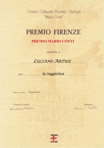 Premio - Premio Conti per Luciano Artusi