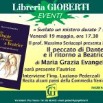 Locandina - Presentazione "Il peccato di Dante e il ritorno a Beatrice".