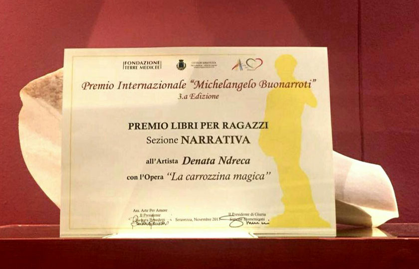 La carrozzina magica di Denata Ndreca - Premio Internazionale Michelangelo Buonarroti